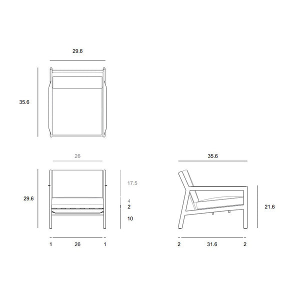 Jack Outdoor Aluminum Lounge Chair