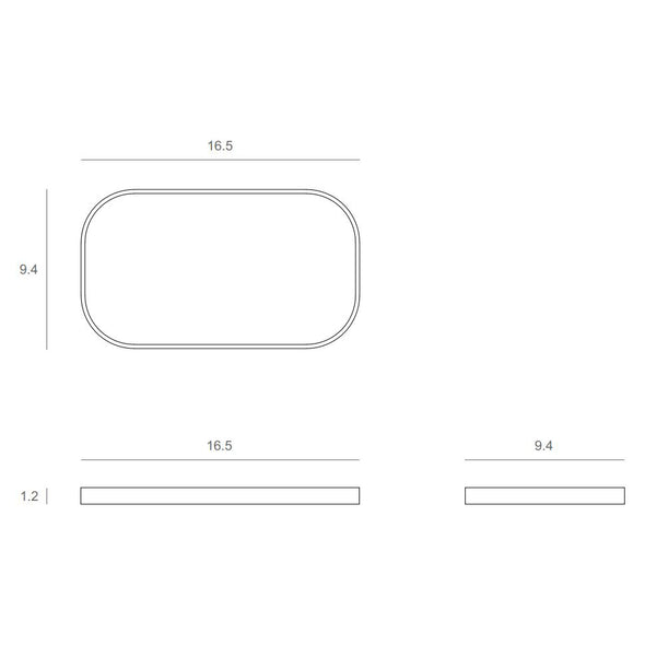 Oblong Valet Tray