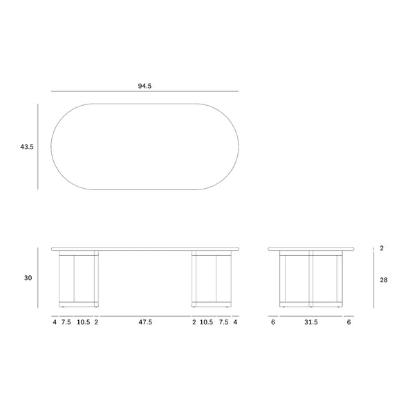 Trestle Outdoor Dining Table