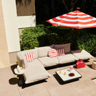 Paletti 3 Seater with Ottoman Outdoor Lounge Set