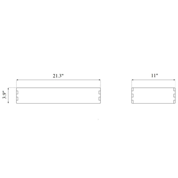 B98 Bookcase Plinth