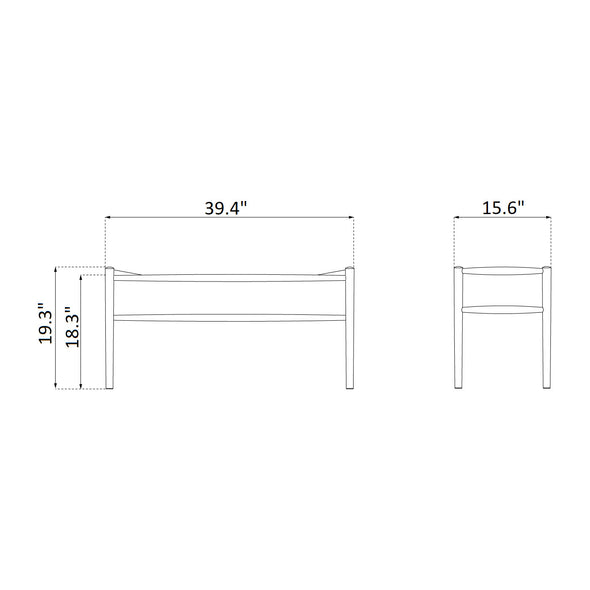 J163 Piano Bench