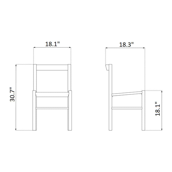J178 Lonstrup Papercord Dining Chair