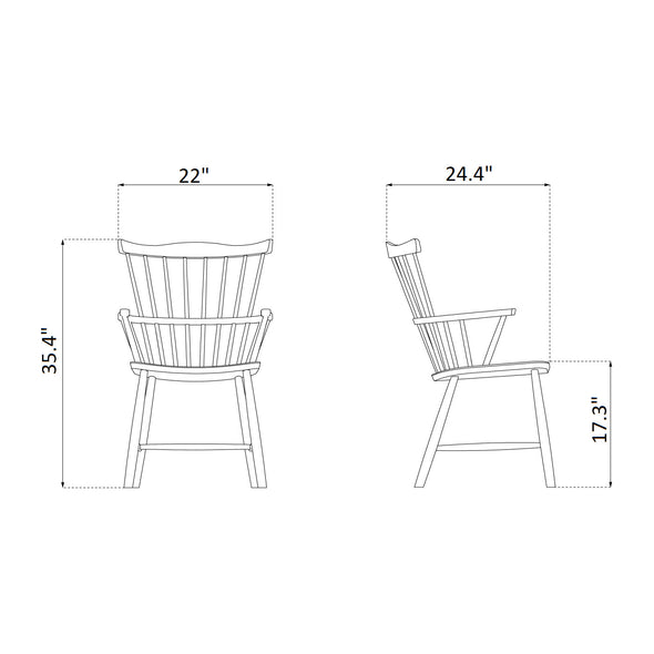 J52B Dining Armchair