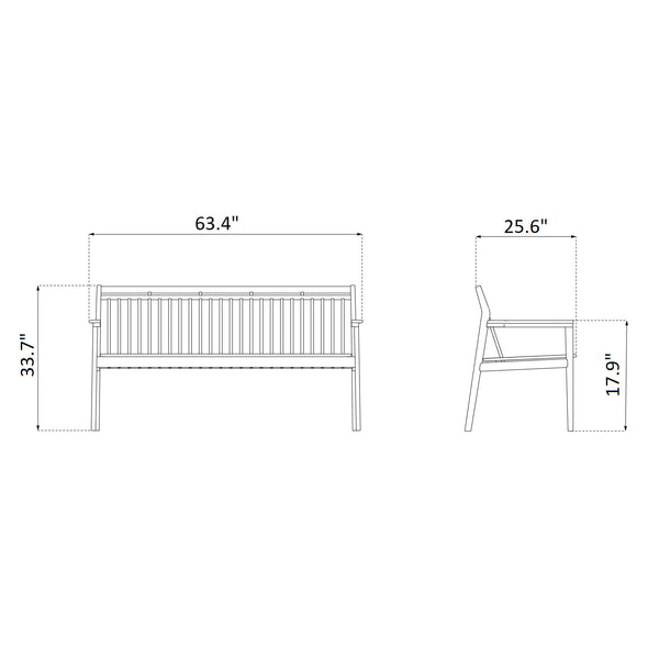 M11 Sammen Outdoor Bench