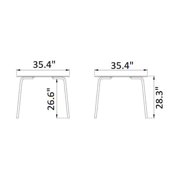 M21 Teglgaard Square Outdoor Dining Table