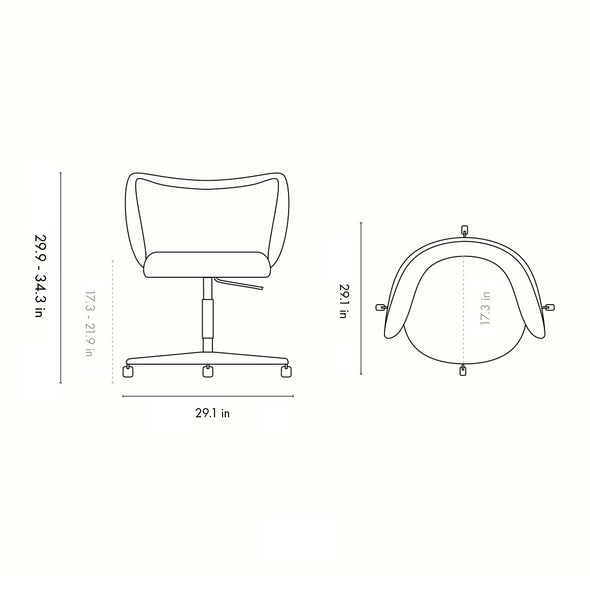 Rico Dining Chair with Castor