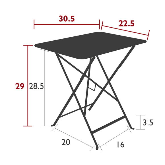 Bistro Rectangle Folding Table