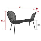 Lorette Conversation Bench