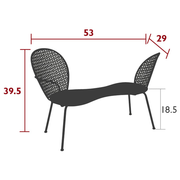Lorette Conversation Bench