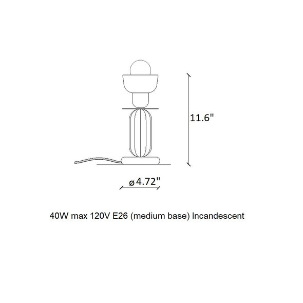 Deco Berimbau Tall Table Lamp