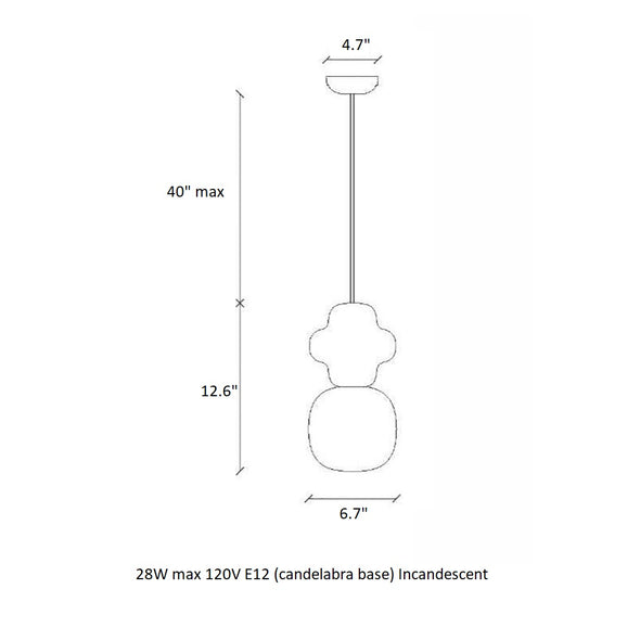 Deco Copacabana Pendant Light