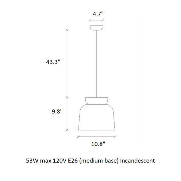 Deco Corcovado Small Pendant Light