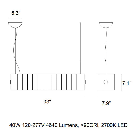 Pli LED Chandelier