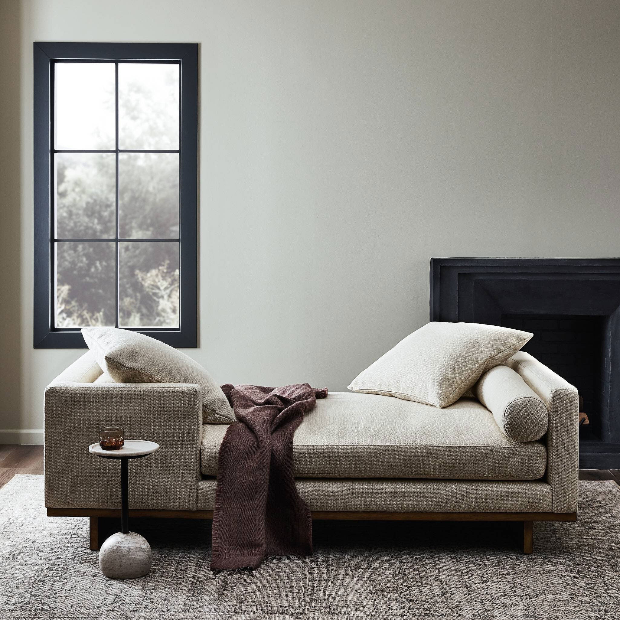 Four Hands Everly Tete A Tete Chaise - 2Modern