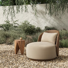 Quaid Outdoor Woven Swivel Chair