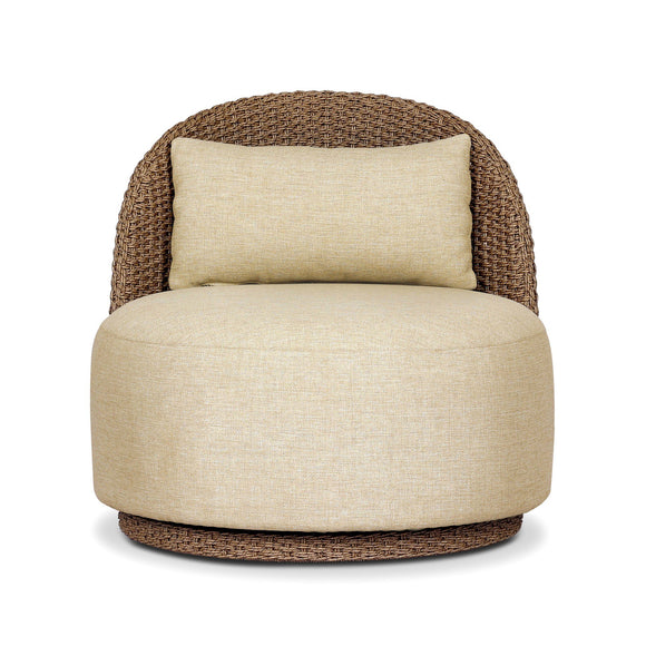 Quaid Outdoor Woven Swivel Chair
