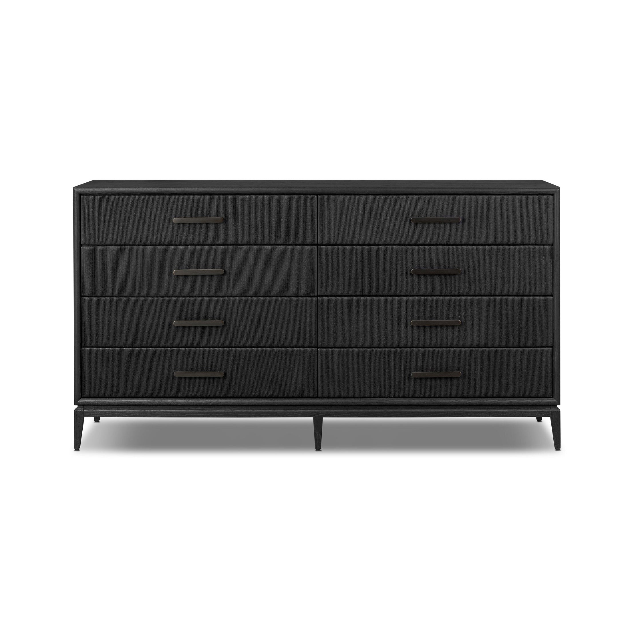 Rosenell 8 Drawer Dresser Color: Black Oak Veneer Rosenell 8 Drawer Dresser Color: Black Oak Veneer
