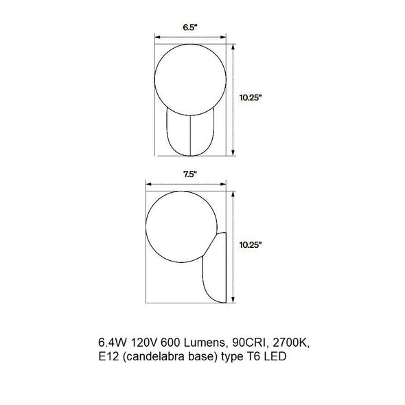 Cantilever LED Wall Sconce