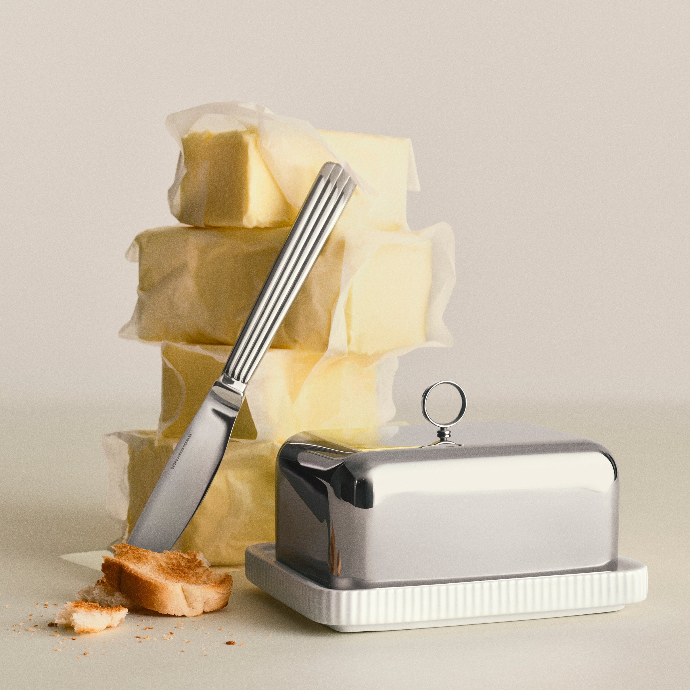 Georg Jensen Bernadotte Butter Dish - 2Modern