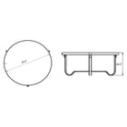 Adnet Circular Coffee Table