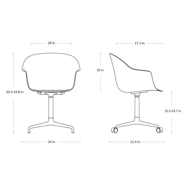 Bat Swivel Conference Chair