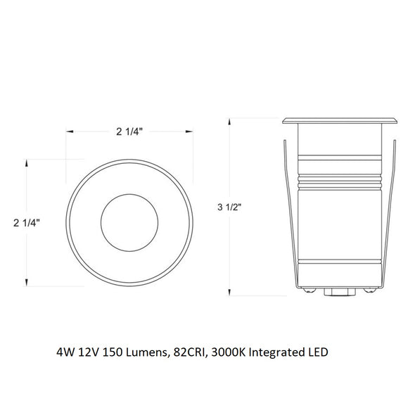 Dot Round Outdoor LED Button Light