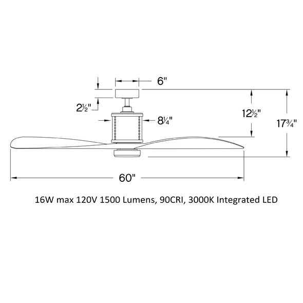 Merrick LED Ceiling Fan