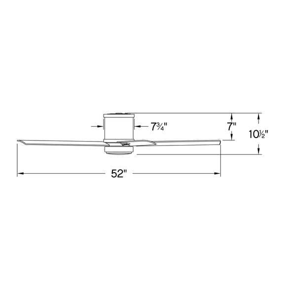 Vail Outdoor LED Flush Mount Ceiling Fan