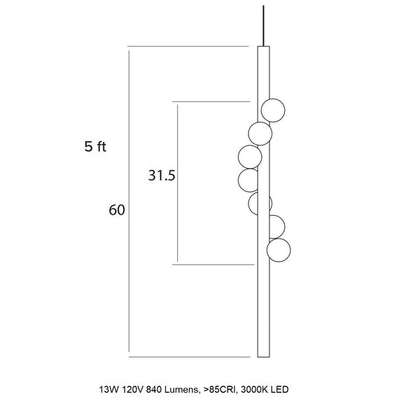 Willow Vertical LED Pendant Light