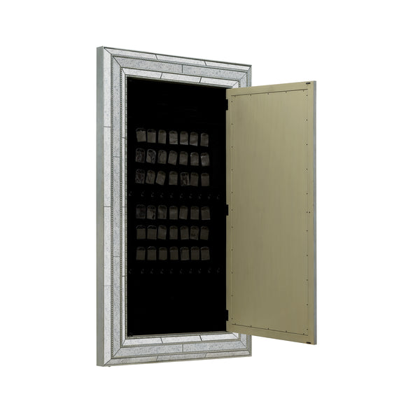 Melange Glamour Floor/Wall Mirror with Jewelry Armoire Storage
