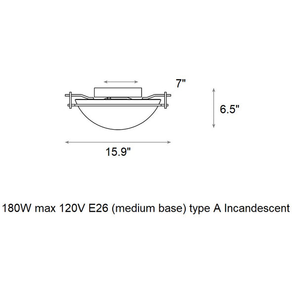 Moonband Flush Mount