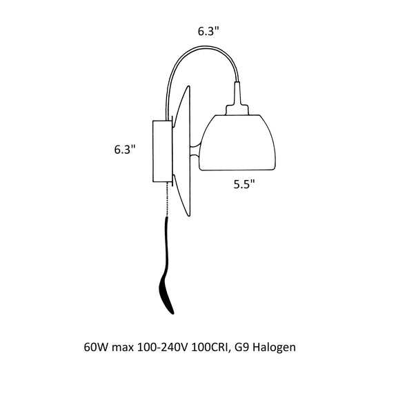 Light Au Lait Wall Sconce
