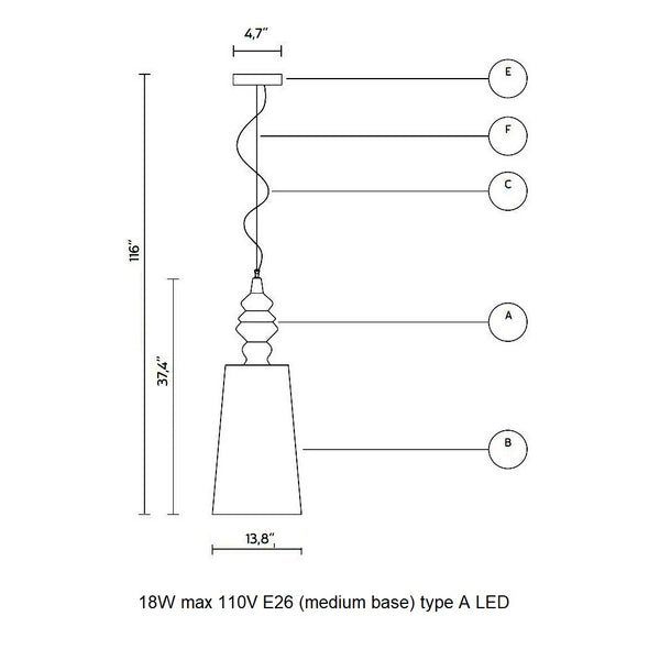 Ali E Baba Tall Pendant Light