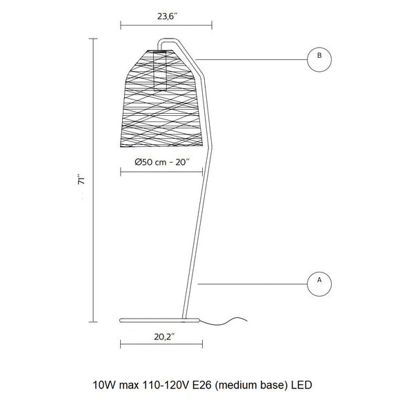Black Out Outdoor Floor Lamp