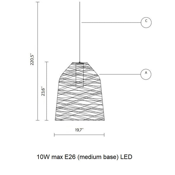 Black Out Outdoor Pendant Light