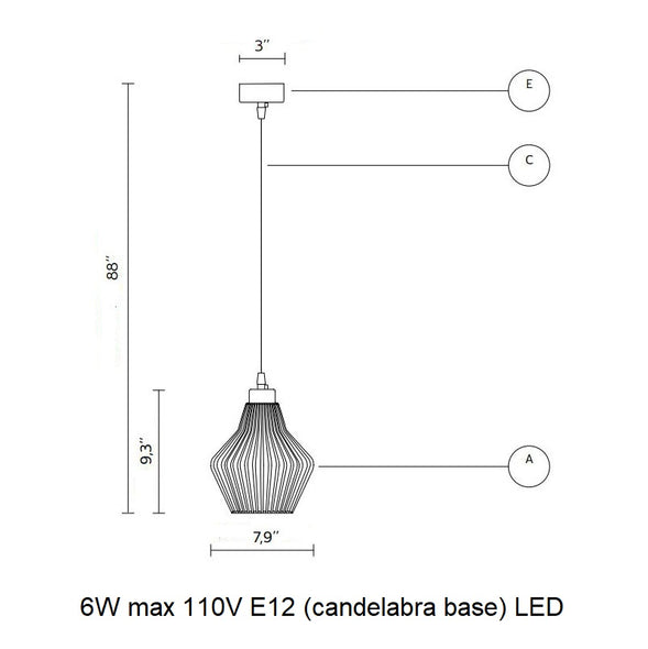 Ceraunavolta L Pendant Light
