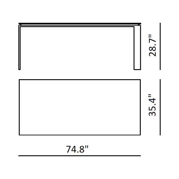 Four Soft Touch Dining Table