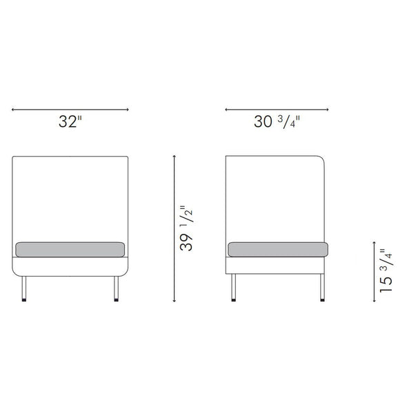 Cabaret Outdoor Highback Lounge Chair