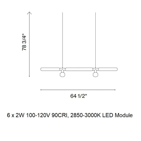 Cipher Horizontal Pendant Light