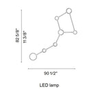 Constellation Ursa Minor Semi Flush Mount