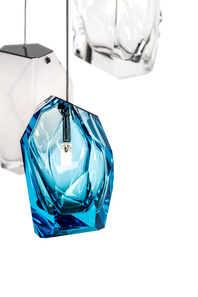 Crystal Rock 3-Light Cluster Pendant Light