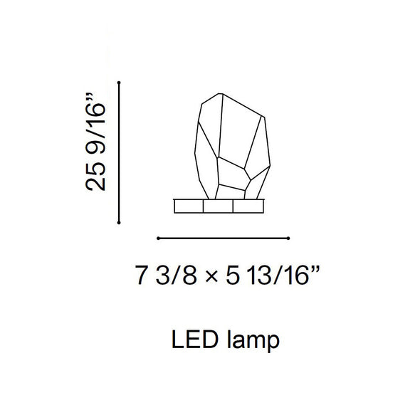 Crystal Rock Portable Table Lamp