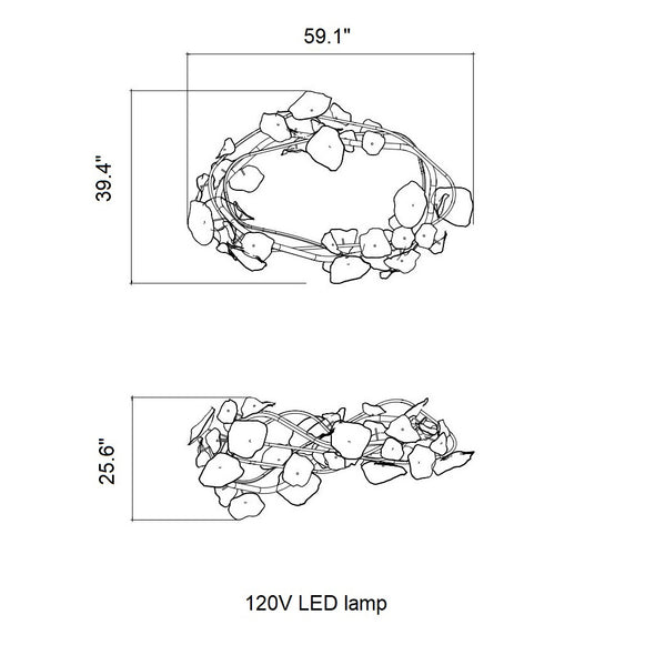 Midsummer Oval Chandelier