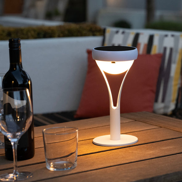 Tish Solar Portable Outdoor LED Table Lamp