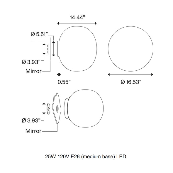 Volum Mirror Wall Sconce