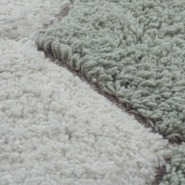 Honeycomb Round Washable Rug