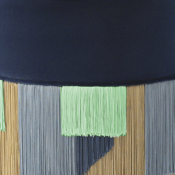 Geo Fringe Pouf