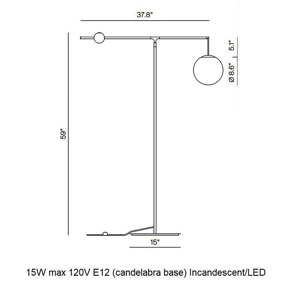 Malamata Adjustable Floor Lamp