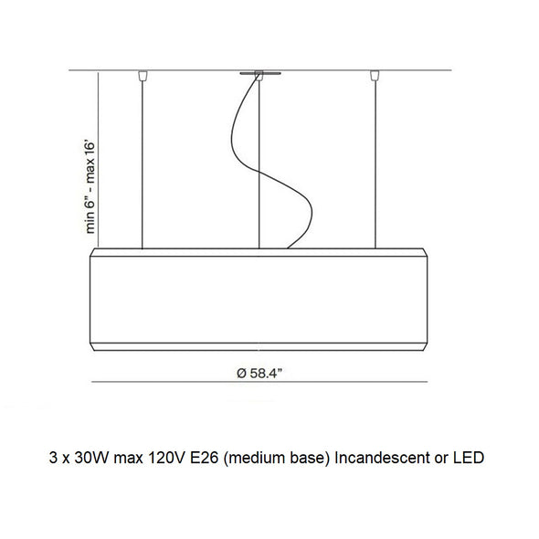 Silenzio Acoustic Pendant Light